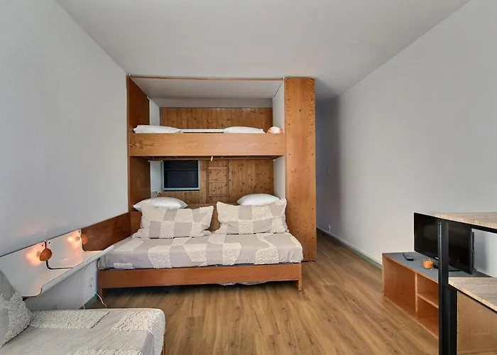 Joli Pour 3/4 Pers. Face Aux Pistes Avec Balcon Ensoleille - Fr-1-455-226 公寓